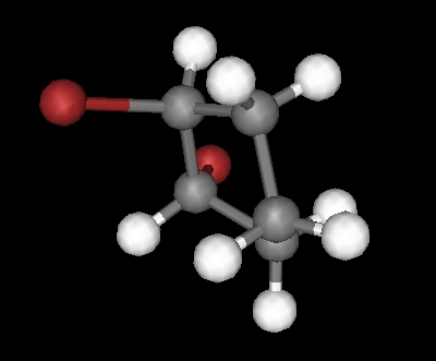 3D model af 1,2dibromcyclohexan